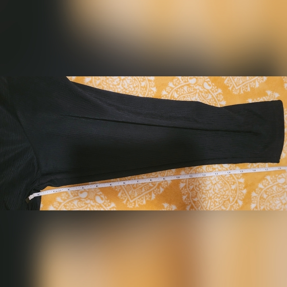 Vintage Bobbie Brooks Plus Size 22 Black Long Sleeve Top With Gorgeous Details - Picture 7 of 8